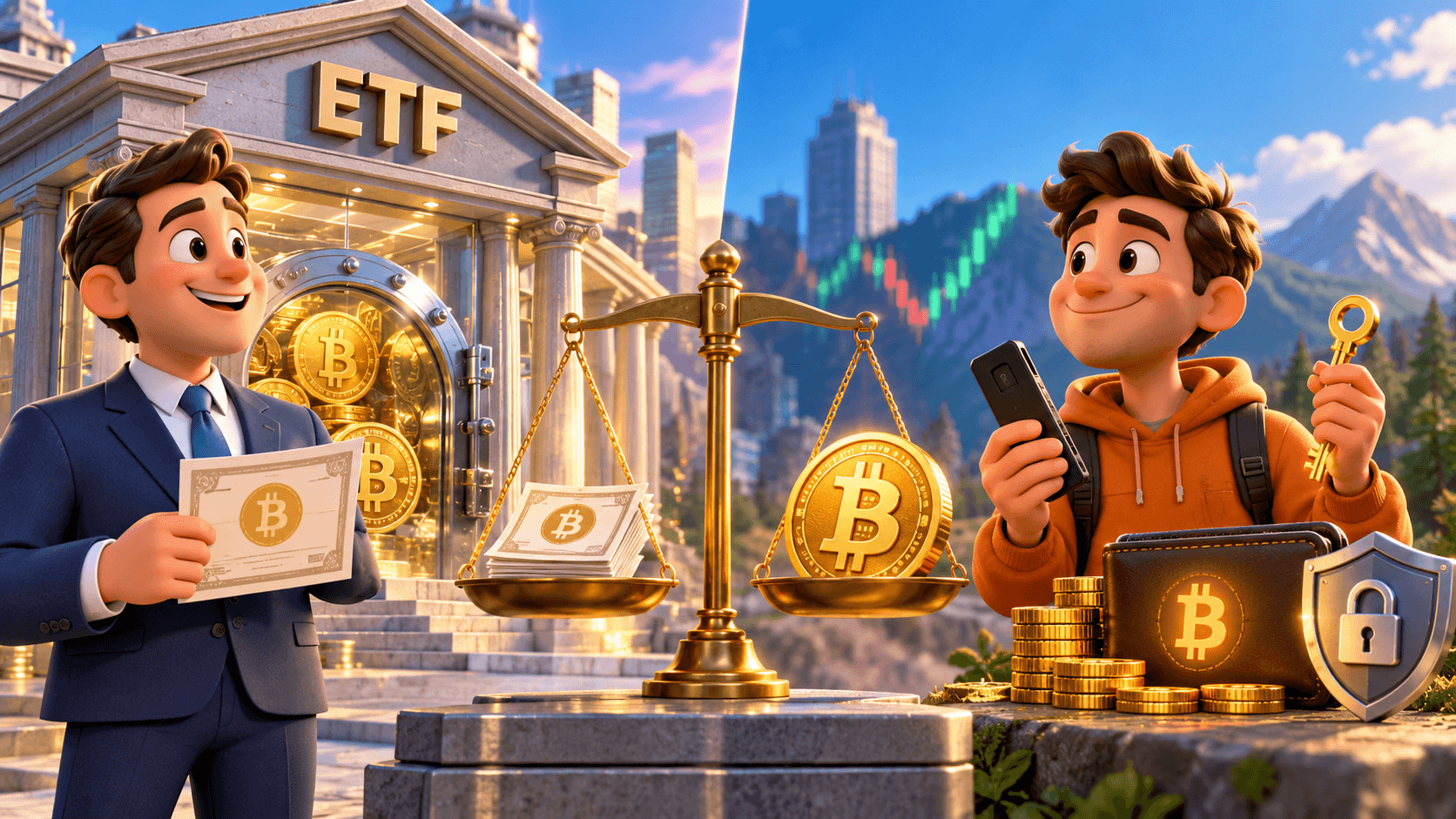 Bitcoin ETF vs Buying Bitcoin Directly: Fees, Ownership and Risks